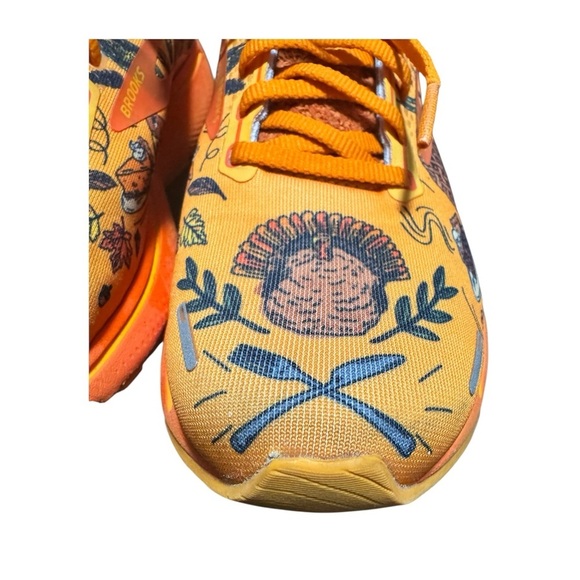 Brooks Ghost 14 Trot Happy Thanksgiving Running Shoes Size 8. - Picture 3 of 11